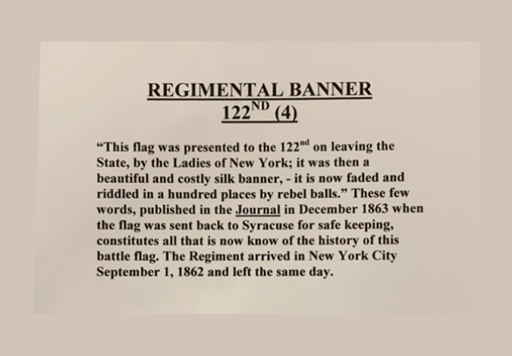 Regimental Banner 122nd Flag Description
