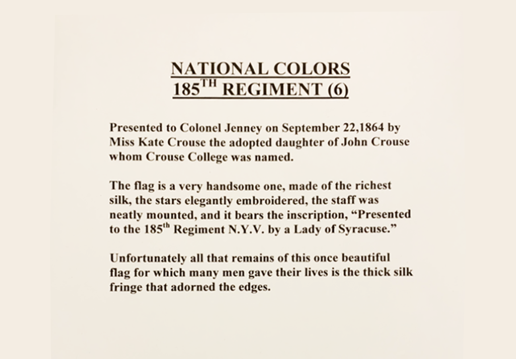National Color 185 Regiment Description
