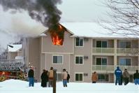 Photo - burning building