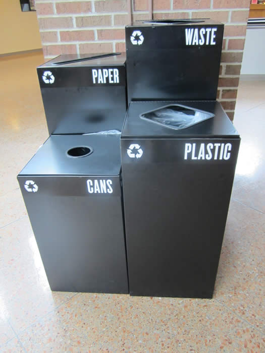 Trash and Recycling Receptacles