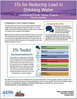 EPA 3Ts for Reducing Lead in Drinking Water Checklist