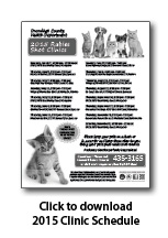 Rabies Clinic Schedule