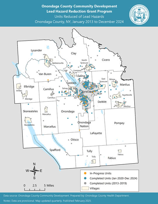 Map of Onondaga Couny