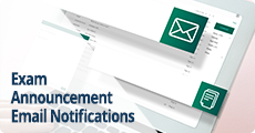 Get Email Notifications of Exam Annoncements