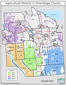 Onondaga County Agricultural Districts Map