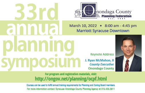 Onondaga County Planning Federation 2022 Annual Symposium