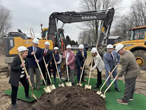 White Pine Pump Station Groundbreaking - Shannon Harty Commissioner and Ryan McMahon County Executive